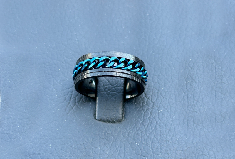 Chain Ring " Blue "