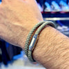 Magnet Double Wrap Bracelet " Olive "