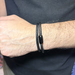 Magnet Double Wrap Bracelet " Pure Black"