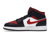 Jordan 1 Mid Black Fire Red