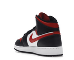 Jordan 1 Mid Black Fire Red