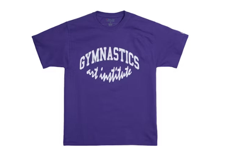 Virgil Abloh Brooklyn Museum Gymnastics Art Purple Tee