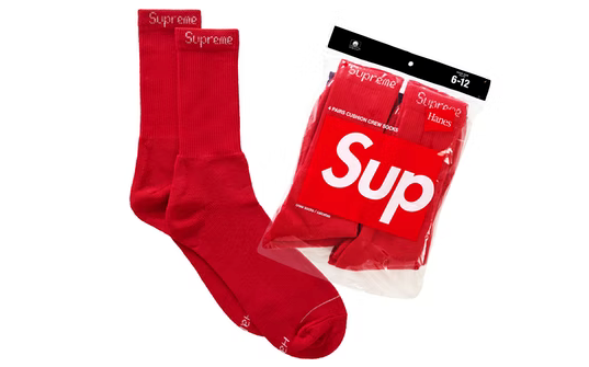 Supreme Hanes Socks (4 Pack)
