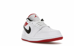 Jordan 1 Low White University Red Black