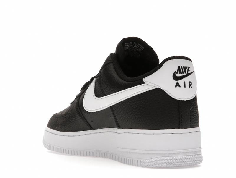 Nike Air Force 1 Low '07 Black White Pebbled Leather