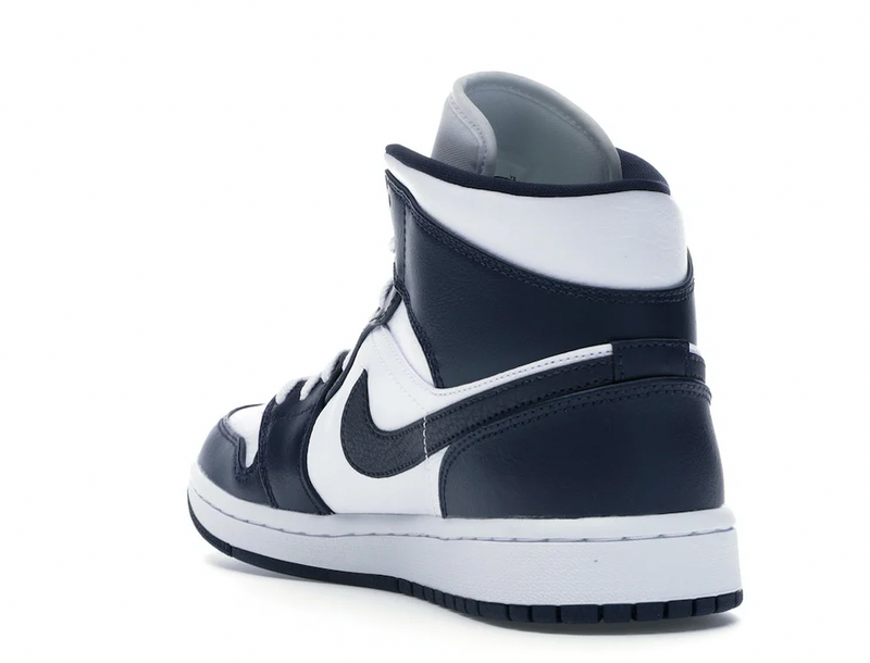 Jordan 1 Mid White Metallic Gold Obsidian